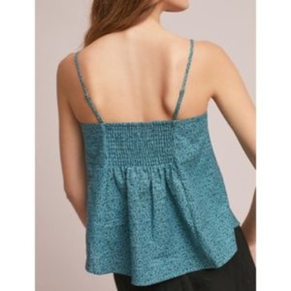 New Maeve Turquoise Convertible Pattern Print Top - Picture 2 of 8